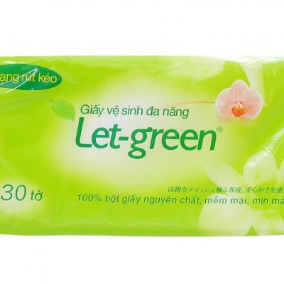 Giấy vệ sinh Let-Green 10x15cm 130 tờ