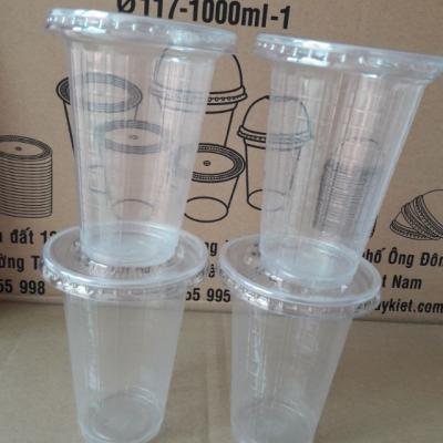 Ly nhựa 300ml nắp bằng (50 cái/lốc)