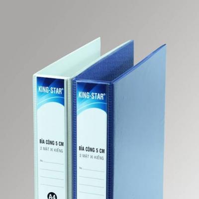 Bìa 2 còng D 5cm xi kiếng A4 Kingstar