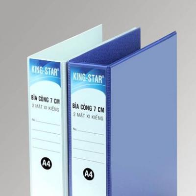 Bìa 2 còng D 7cm xi kiếng A4 Kingstar