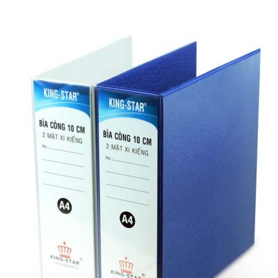 Bìa 2 còng D 10cm xi kiếng A4 Kingstar