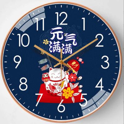 Đồng Hồ Treo Tường Mèo Thần Tài 20cm