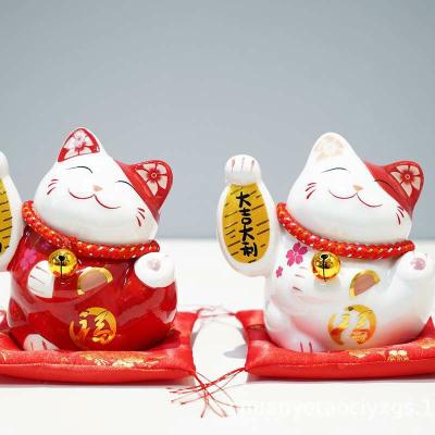 Mèo Thần Tài Để Bàn Kèm Đệm Lót